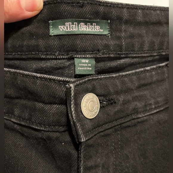 Wild Fable black Highest Rise baggy distressed jeans, 18W - Picture 3 of 15
